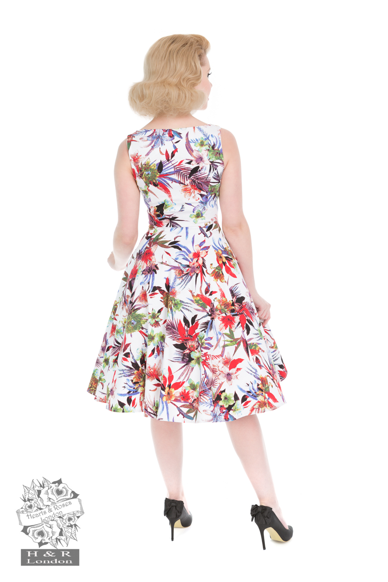 50s Lily Floral Dress